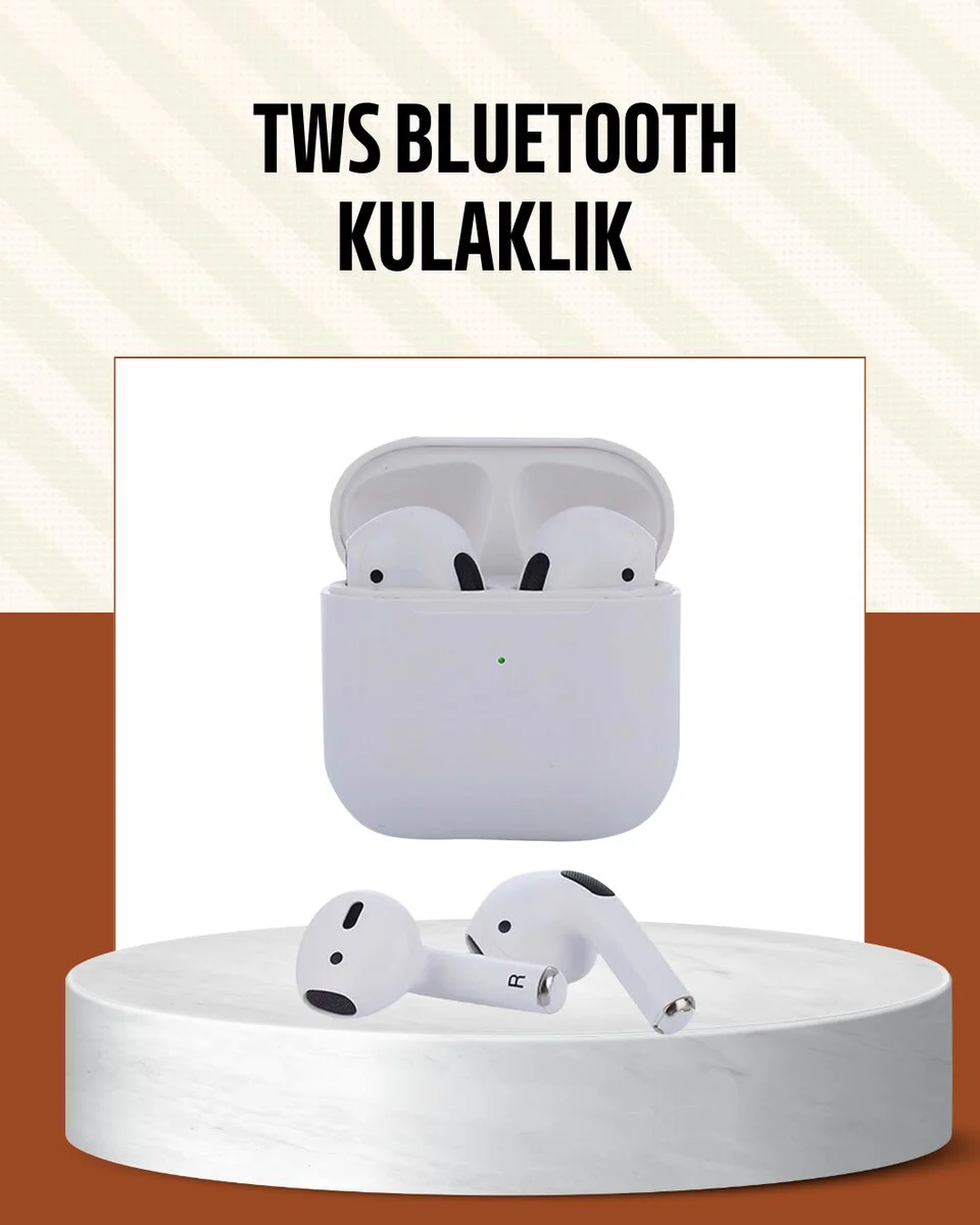 TWS Bluetooth Kulaklık - Gürültü Önleyici HiFi Stereo ve iPhone Uyumlu