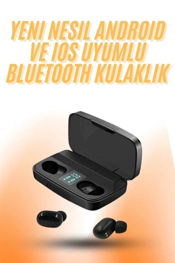 TWS Bluetooth Kulaklık 5.0 Dokunmatik Kontrol ve 1800mAh Şarj Kutusu - Kompakt Tasarım