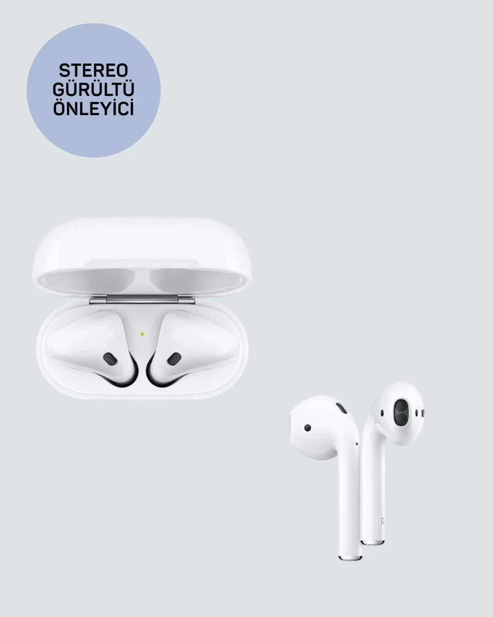 TWS Bluetooth Kulaklık Gürültü Engelleyici ve HD Mikrofonlu - iPhone 11 12 13 14 15 Uyumlu
