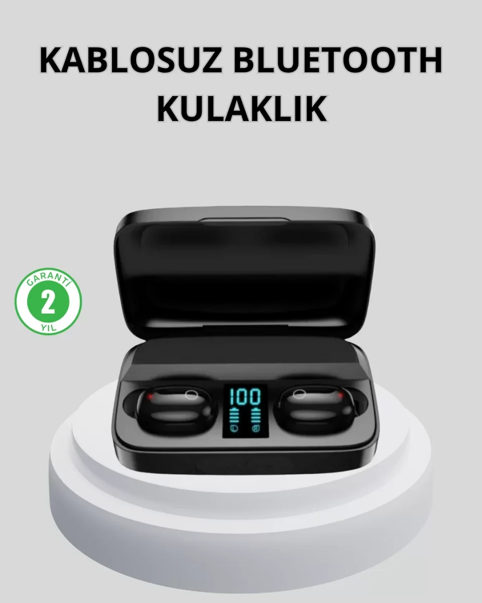 TWS Bluetooth Kulaklık 1800mAh Şarj Kutulu Dijital Ekranlı - Lisi