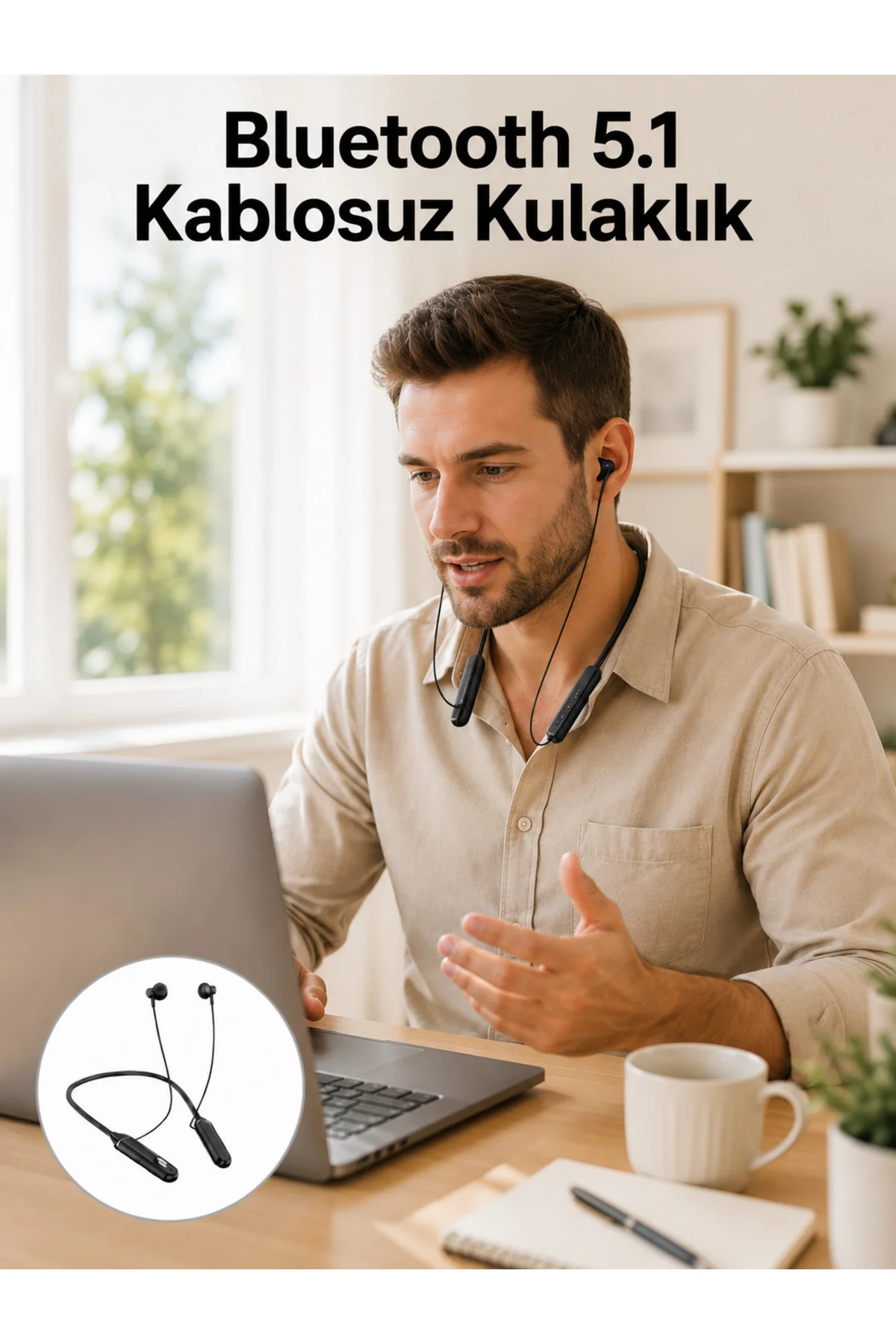 TWS Bluetooth Kulaklık – 100 Saat Bekleme Süresi, Hızlı Şarj Yeni Nesil TWS Bluetooth Kulaklık – 100 Saat Bekleme Süresi, Hızlı Şarj Yeni Nesil