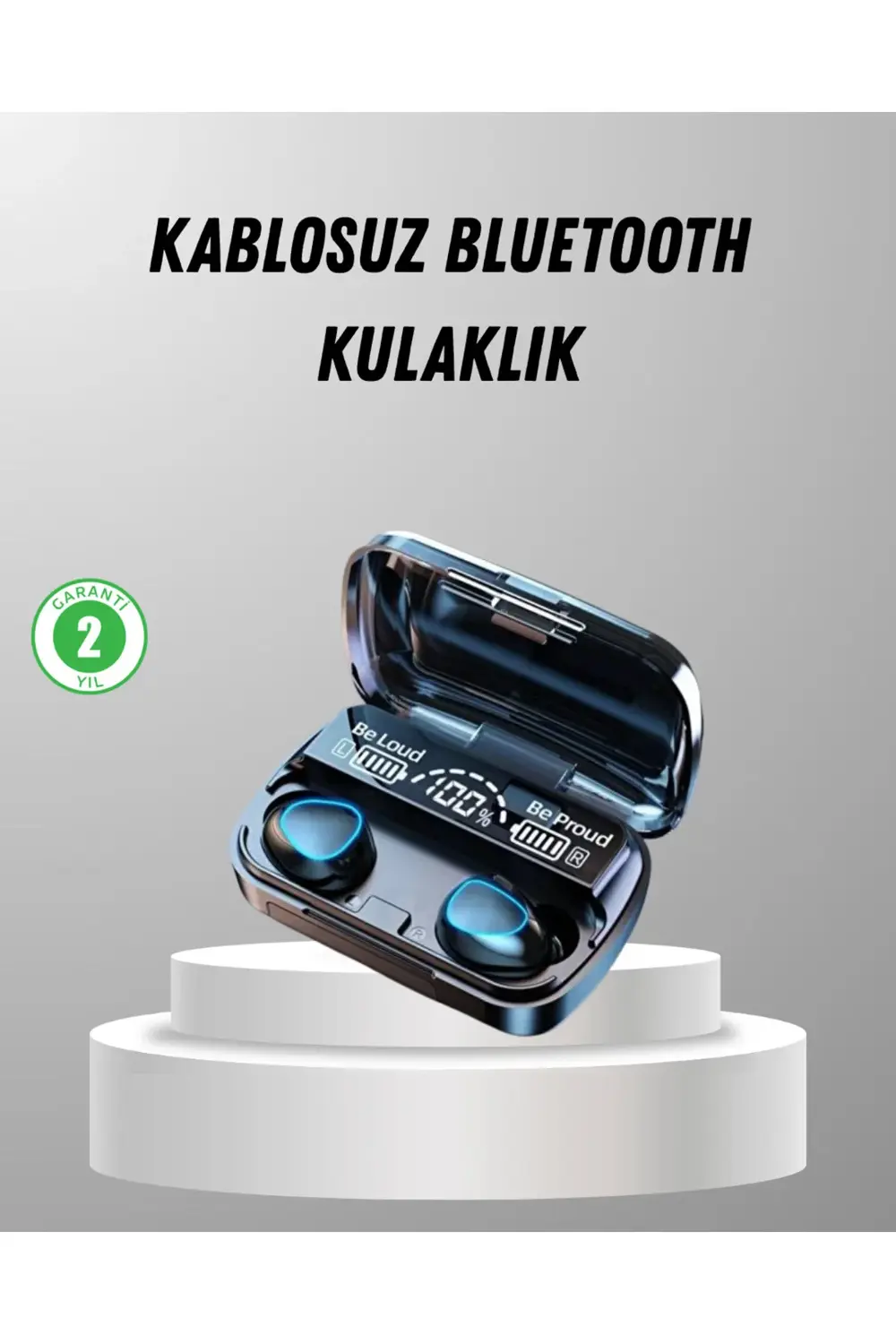 Tws Kablosuz Kulaklık Şarj Kutulu 20 Saat Kullanım Konforlu