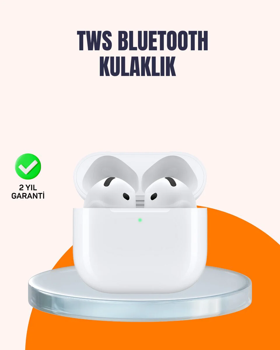 TWS Mini Kulaklık Gürültü Önleyici & Uzun Pil Ömürlü - iPhone 11 12 13 14 15 Uyumlu