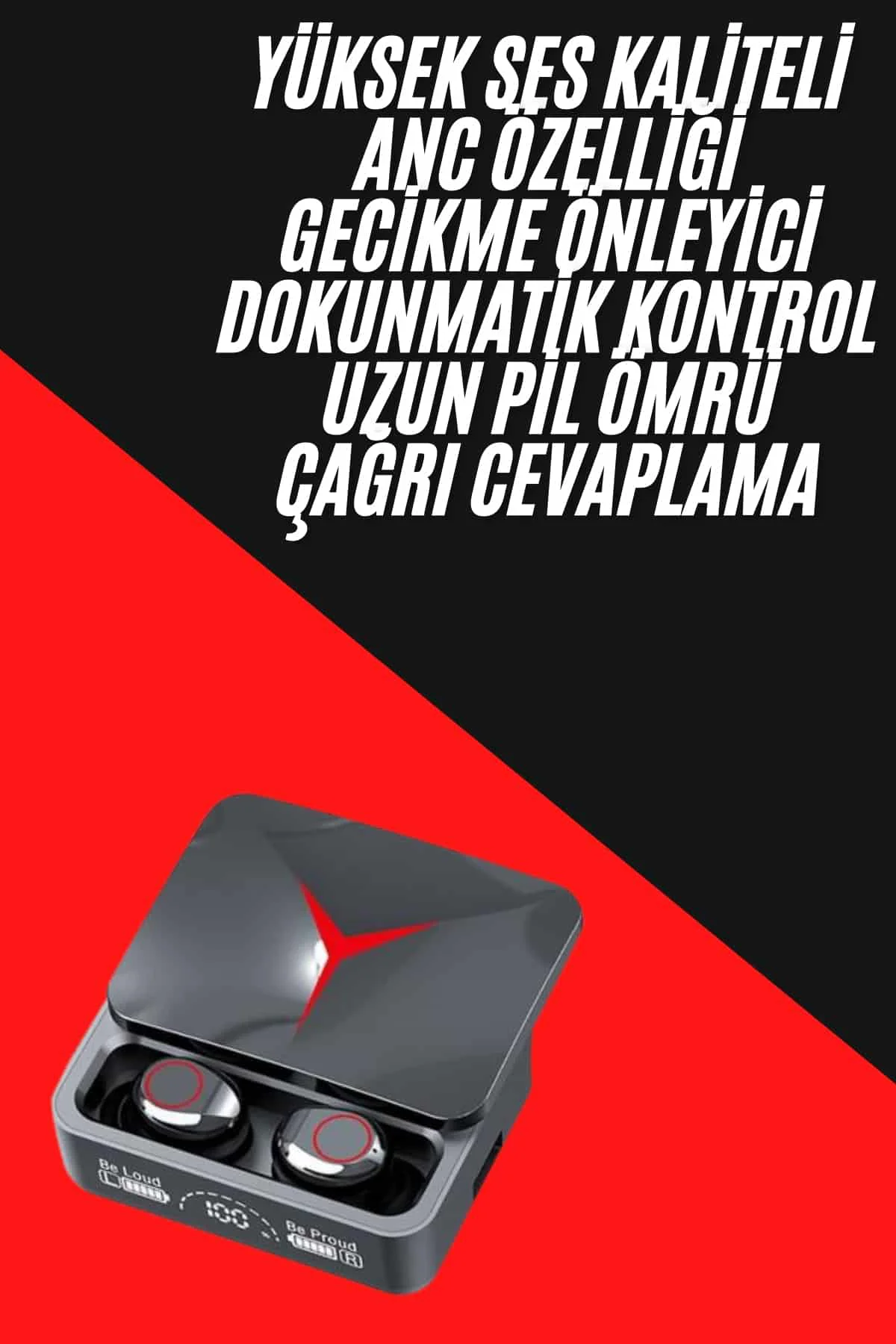 Tws Powerbank Kutulu Dijital Göstergeli Bluetooth Kulaklık Kablosuz Kulakiçi Kulaklık Yeni Nesil