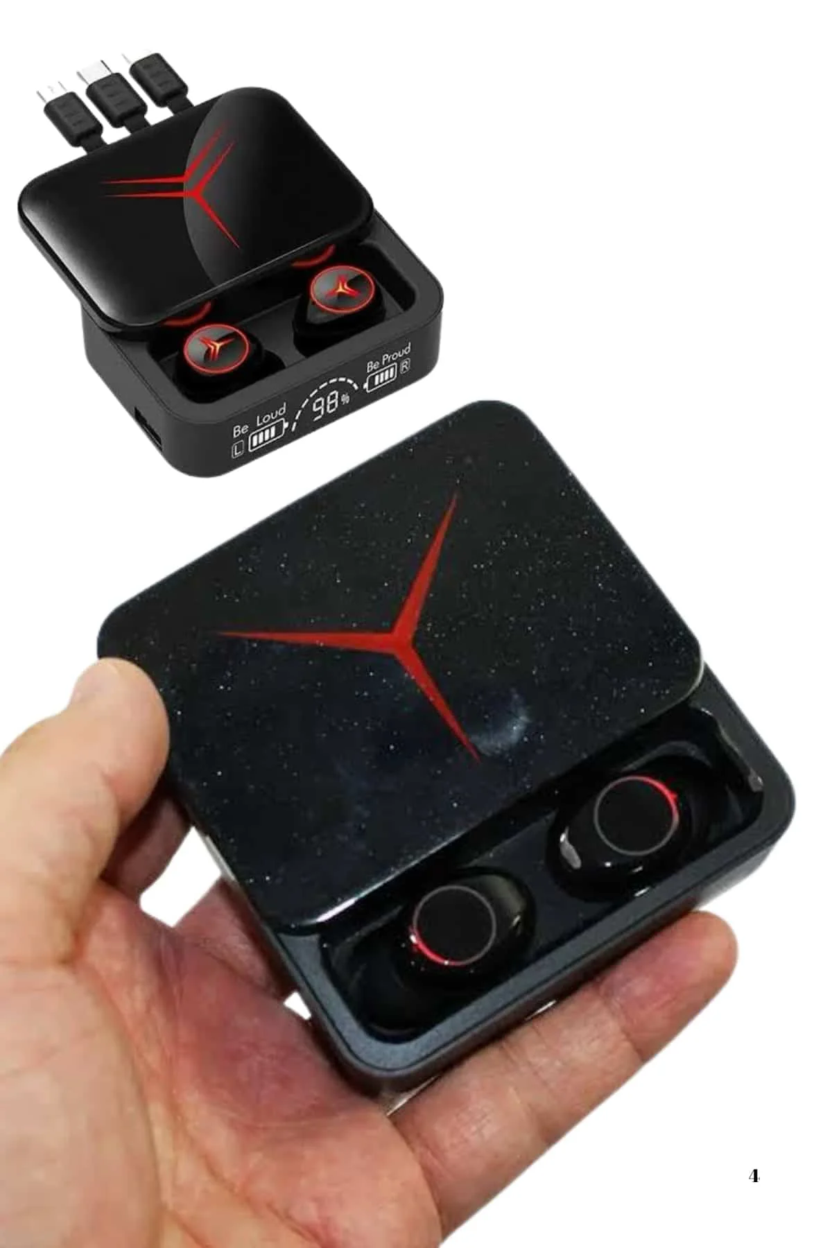 Tws Powerbank Kutulu Dijital Göstergeli Bluetooth Kulaklık Kablosuz Kulakiçi Kulaklık Yeni Nesil