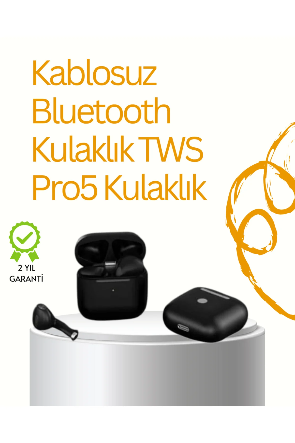 TWS Pro 5 Bluetooth Kulaklık – Gelişmiş Ses Teknolojisi ve Uzun B
