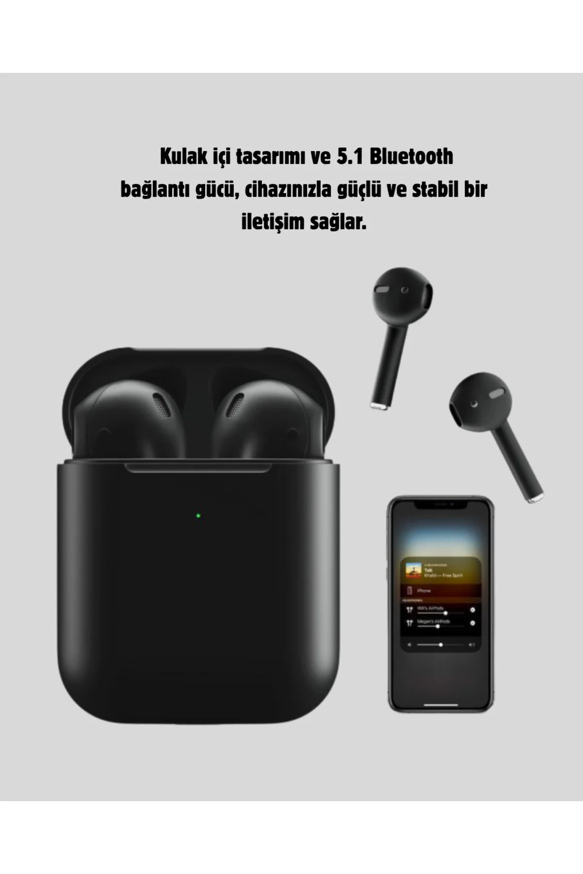 Tws Pro 5 Bluetooth 5.1 Kablosuz Kulaklık – 3D HD Ses, Gürültü En