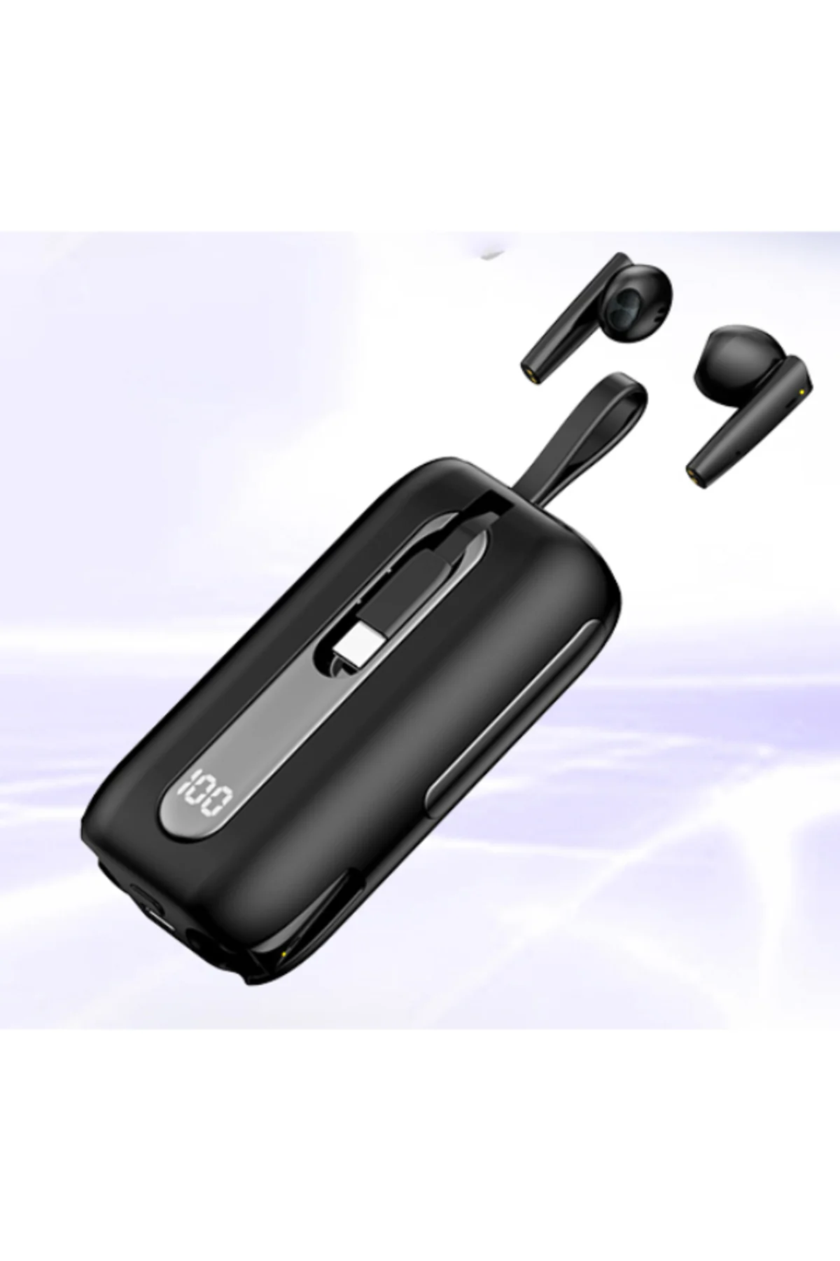 TWS-T21 POWERBANKLI KULAKİÇ İ5200 MAH BATARYALI LİGHTNİNG VE TYPE-C KABLOLU OYUNCU KULAKLIĞI