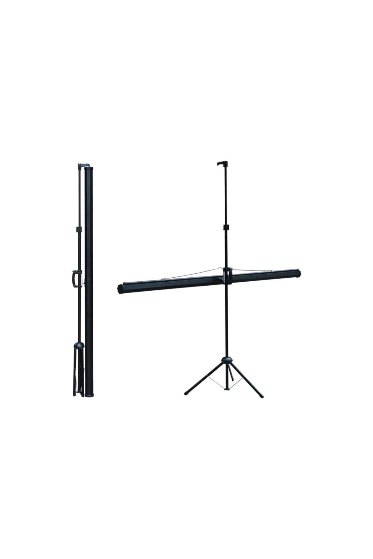 TX-20 TRIPOD PROJEKSİYON PERDESİ 200X200 (Arkası Siyah Fonlu - Ta