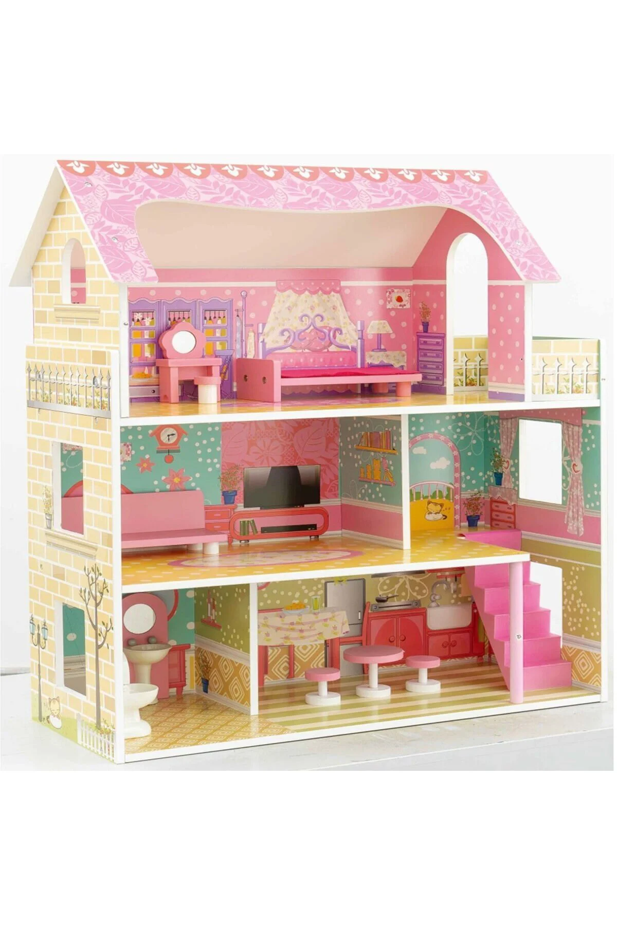 TX1055 AHŞAP 3 KATLI 10 PARÇA AKSESUARLI