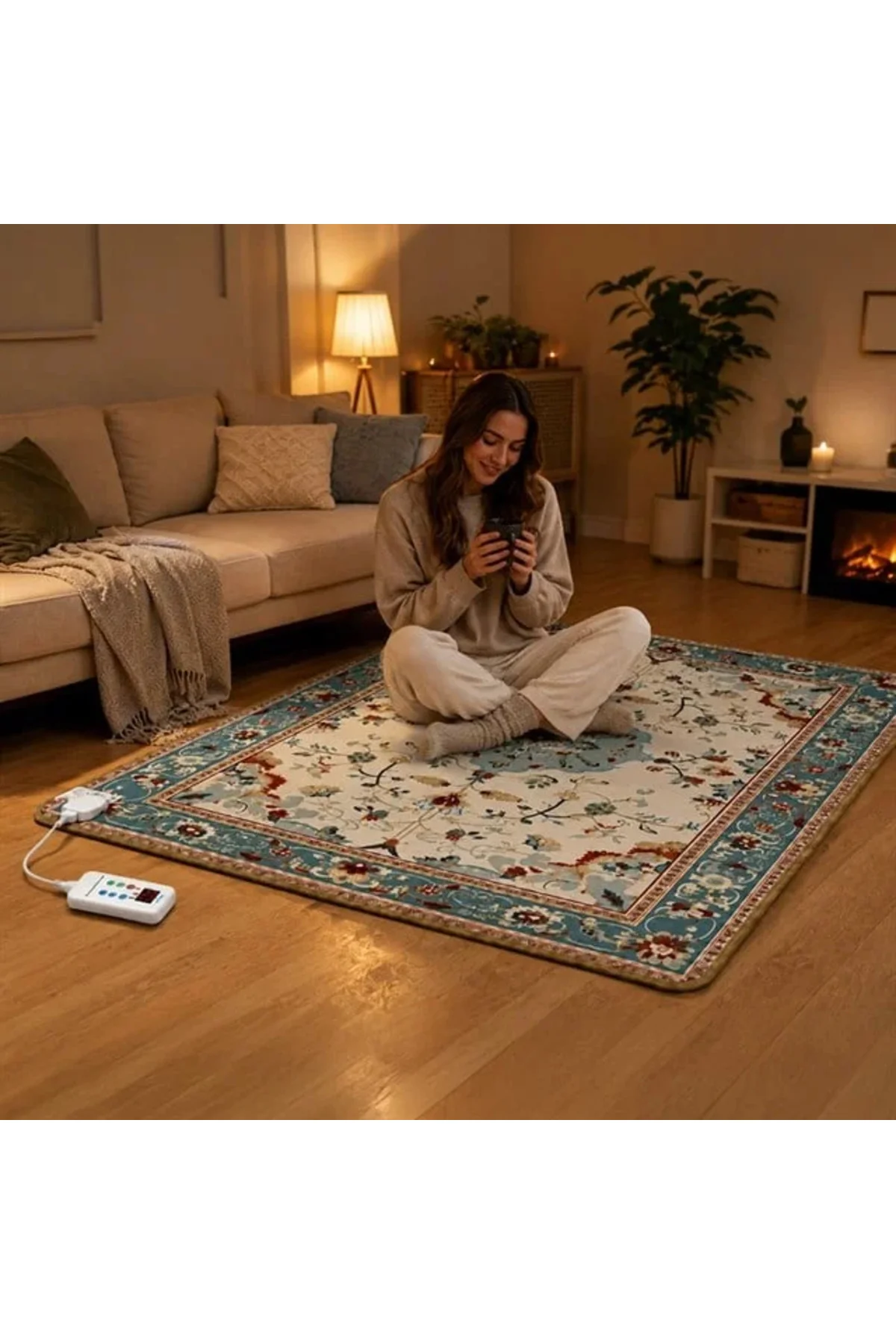 TY-2*3 1900W 200x300cm Isıtmalı Pad Halı - Dijital Termostatlı Karbon Kristal Teknolojisi