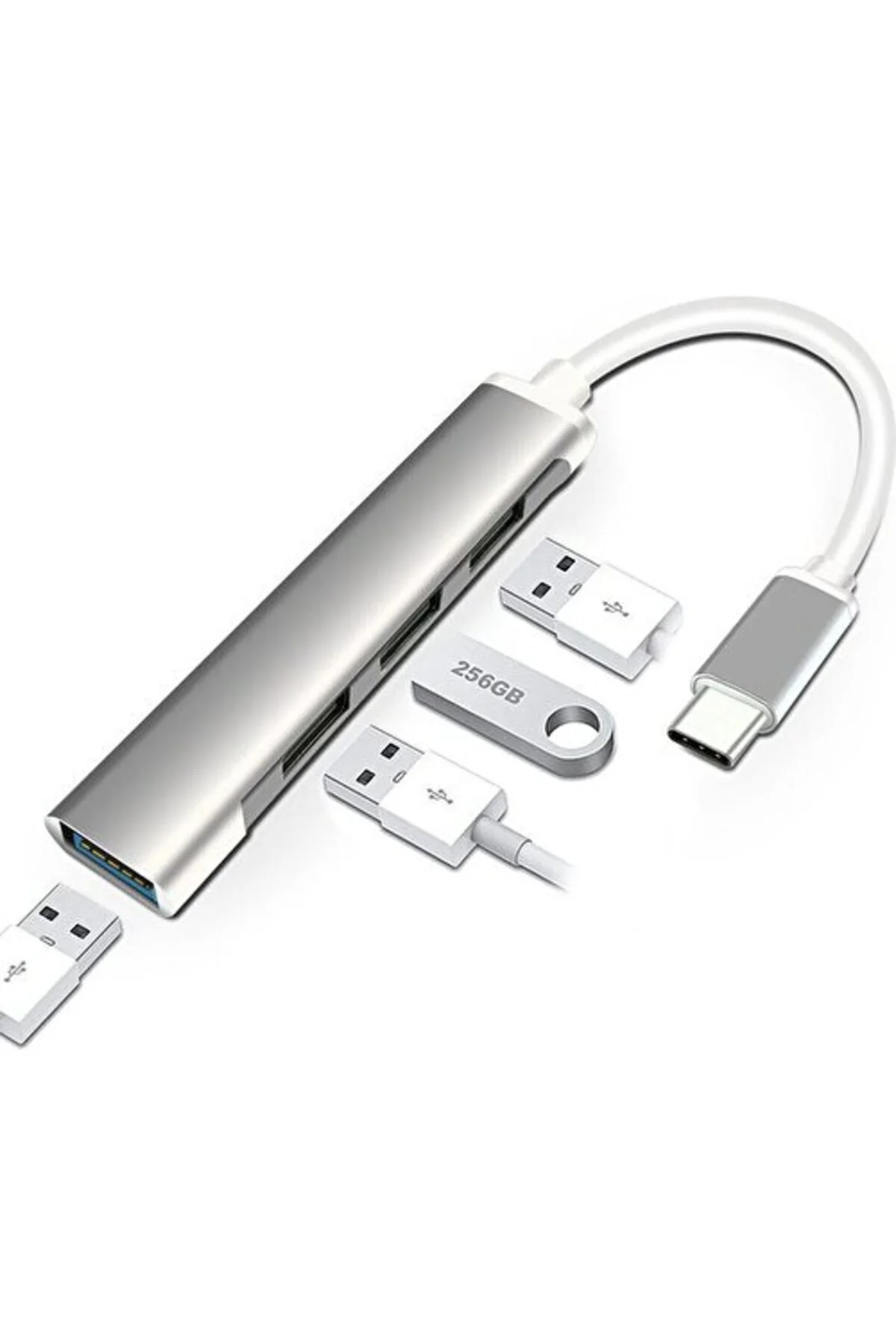 Type - C 3.1 4 Girişli USB Çoğaltıcı Hub