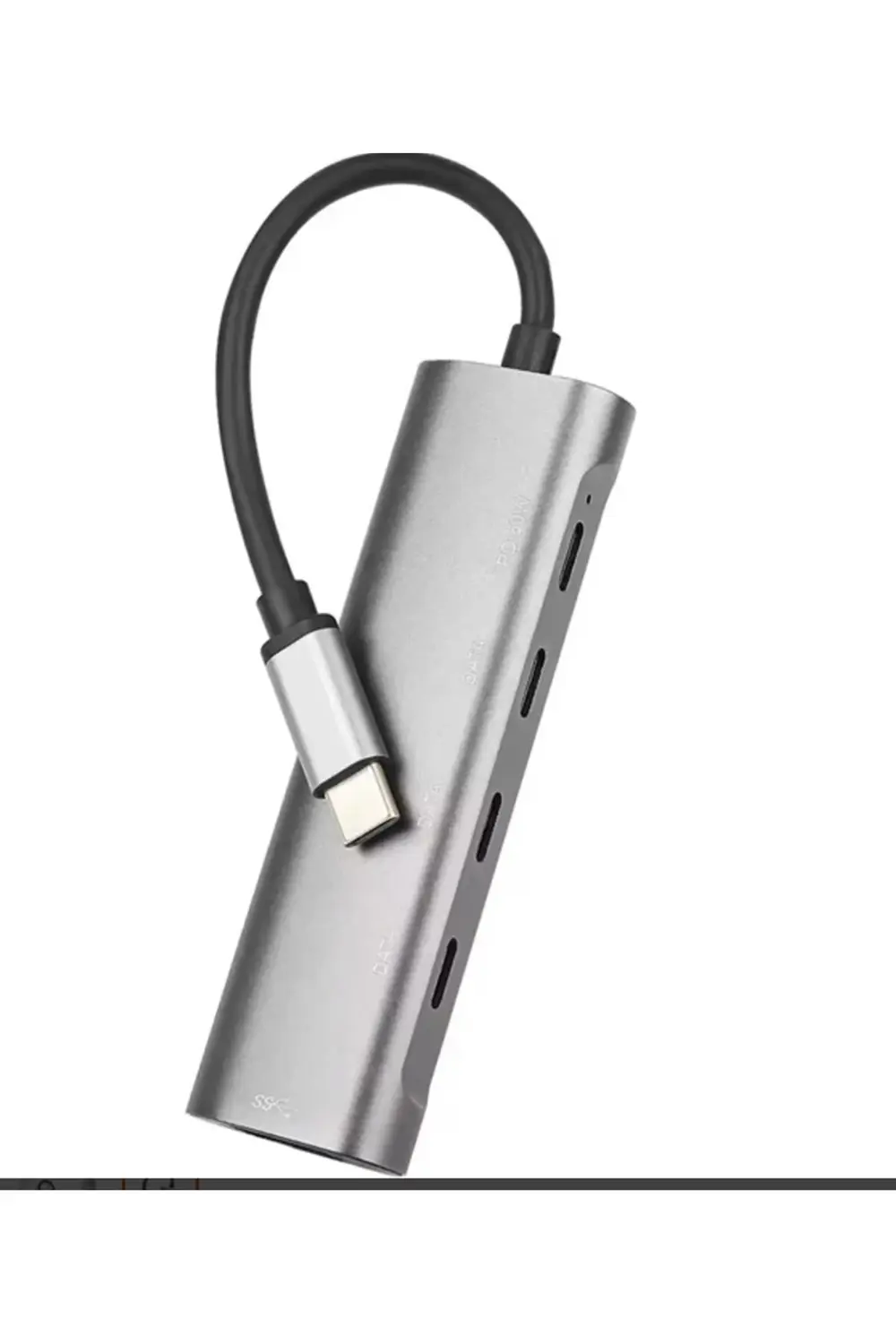 Type-C 4 Port Type-C Dişi Çoklayıcı USB 3.0 10Gbps Data | PD 60W