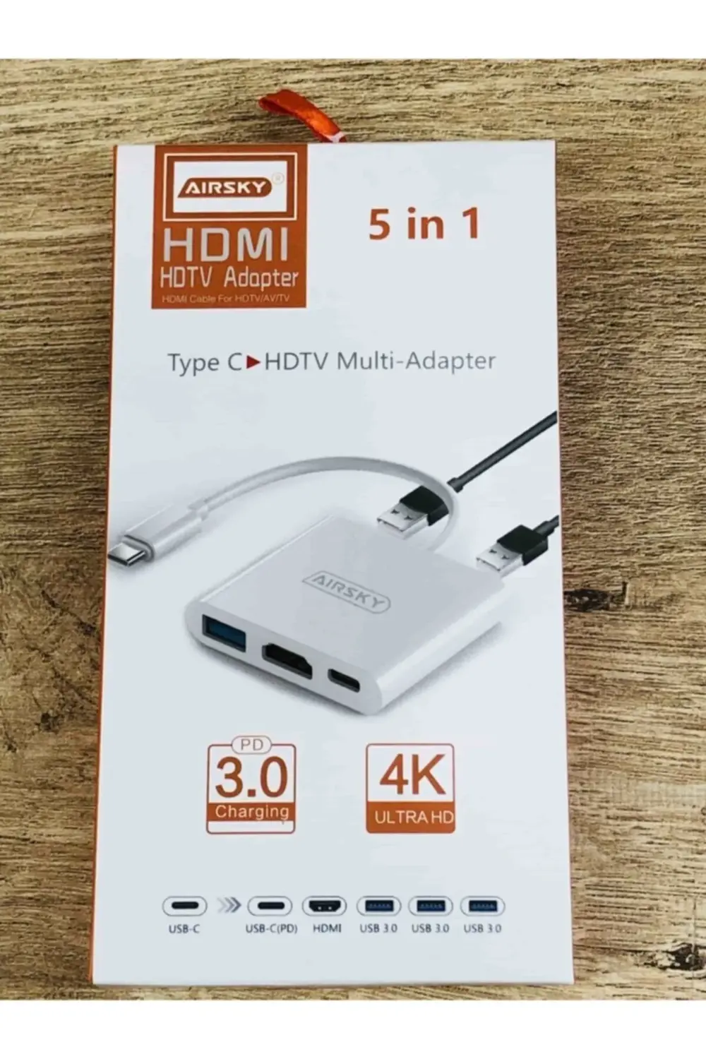 Type-c 5in1 Usb C 3.0 Multi Çevirici Adaptör Çoklayıcı Çoğaltıcı