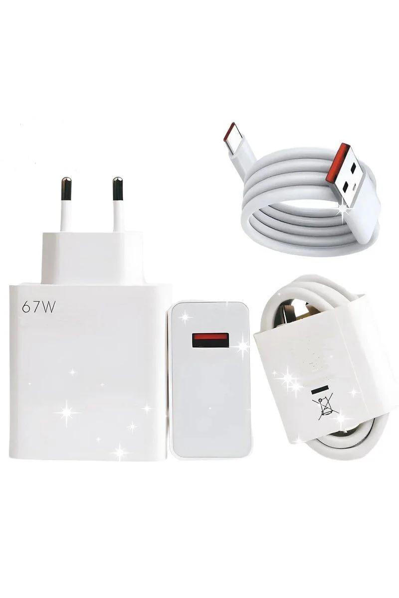 Type-C 67W Ultra Hızlı Şarj Aleti Adaptör Kablo Seti Fiyatı, Yorumları ve Özellikleri