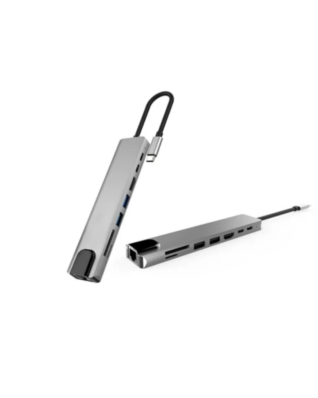 Type C Çoklu Port Hub 8 Port USB HDMI SD Kart Ethernet Adaptör