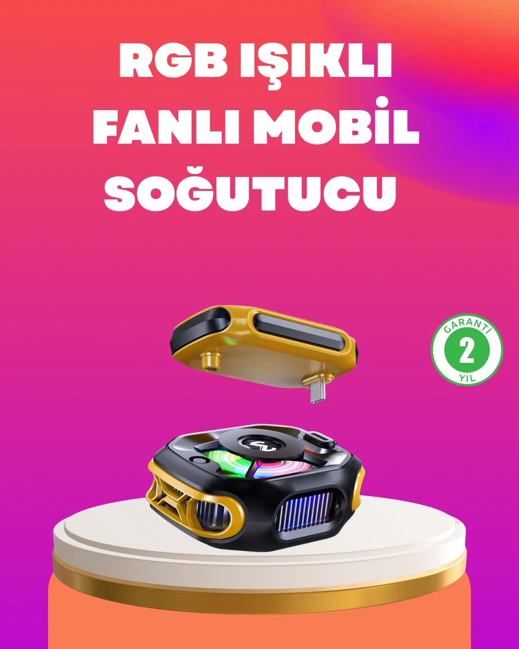 Type-c Girişli Aı Modlu Yüksek Performanslı Telefon Soğutucu Diğer