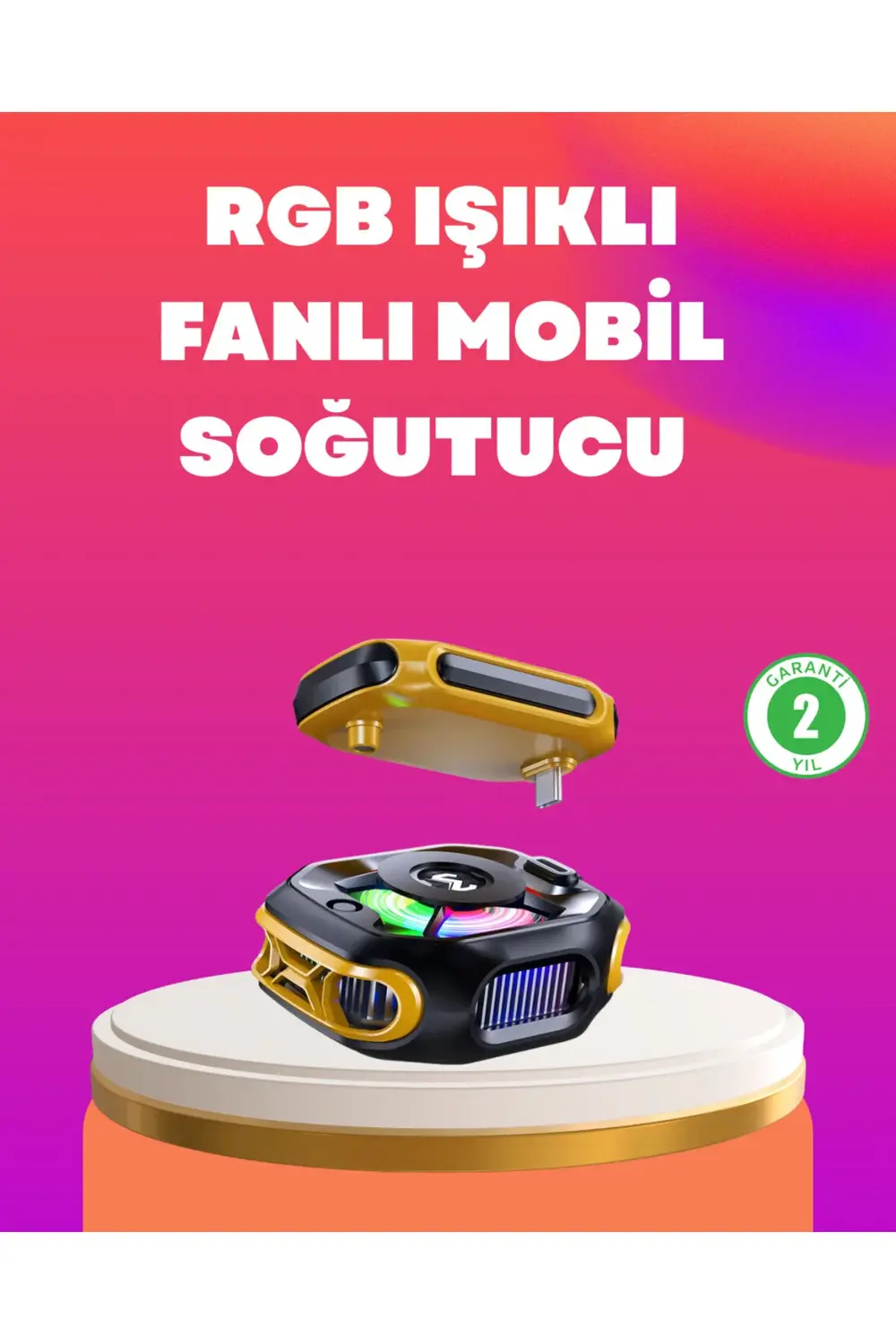 Type-C Girişli AI Modlu Yüksek Performanslı Telefon Soğutucu