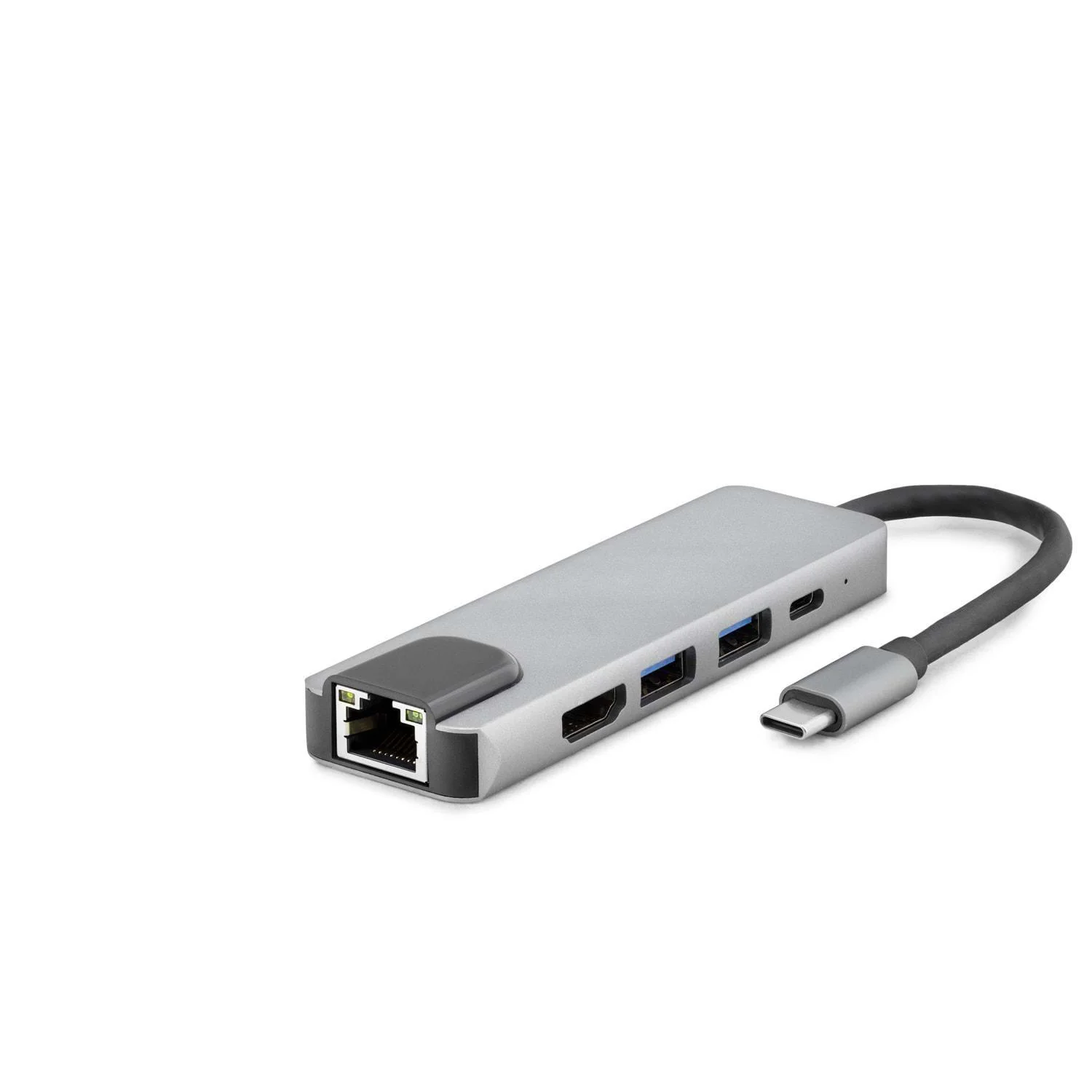 Type-C Hdtv Hdmı 4K 30Hz + Type-C + 2*Usb3.0 + Lan 5In1 Gri HDX7831