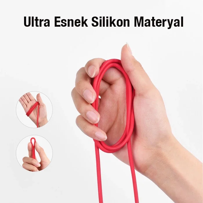 Type-C Hızlı Şarj Kablosu 3A - Silikon Kırılmaz 1m