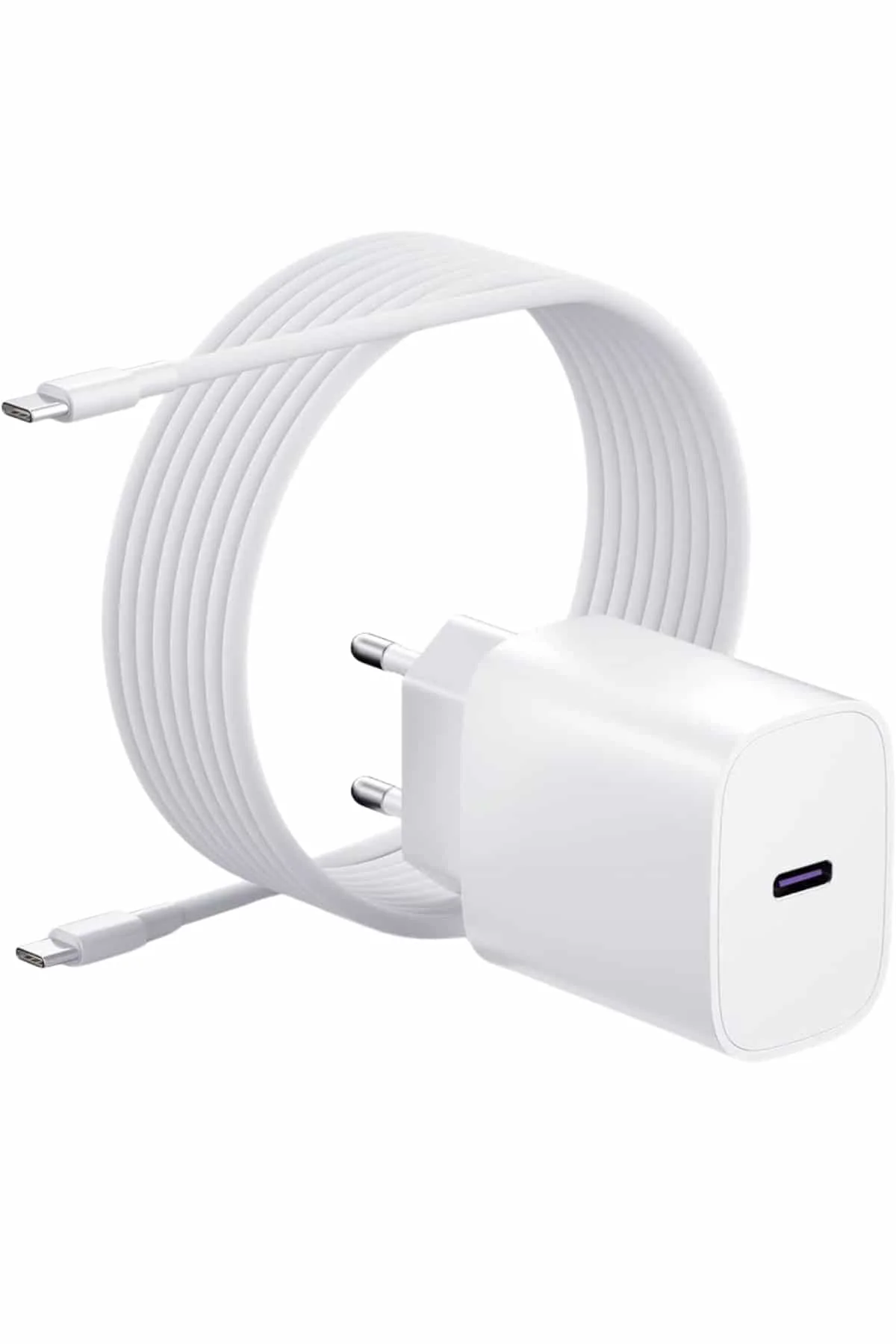 Type-C Hızlı Şarj Özellikli Cihazı USB-C Kablo Dahil