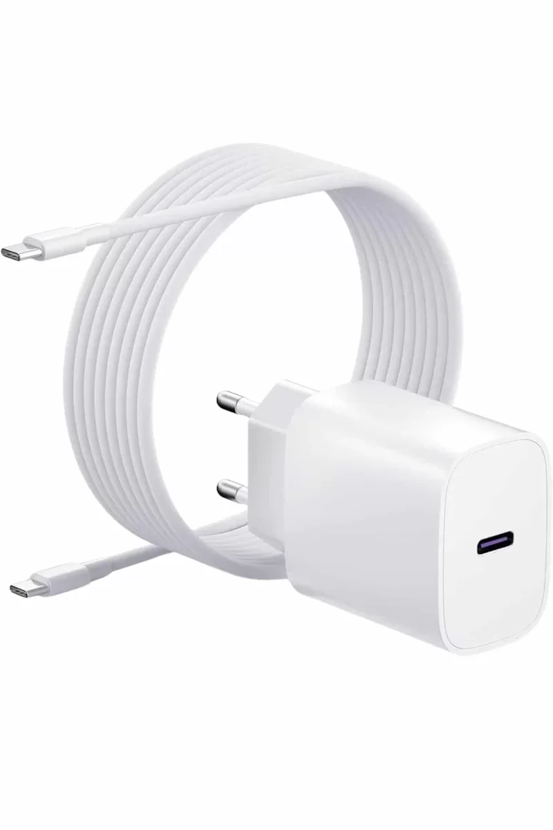 Type-C Hızlı Şarj Özellikli Cihazı USB-C Kablo Dahil