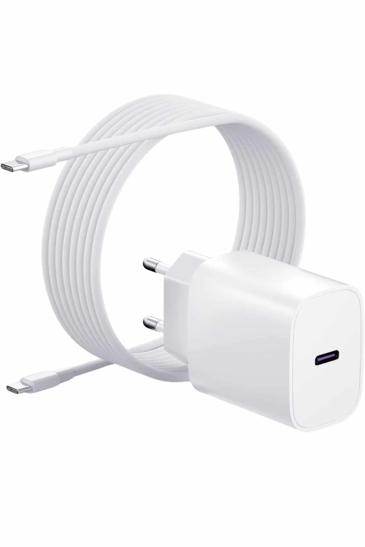 Type-C Hızlı Şarj Özellikli Cihazı USB-C Kablo Dahil