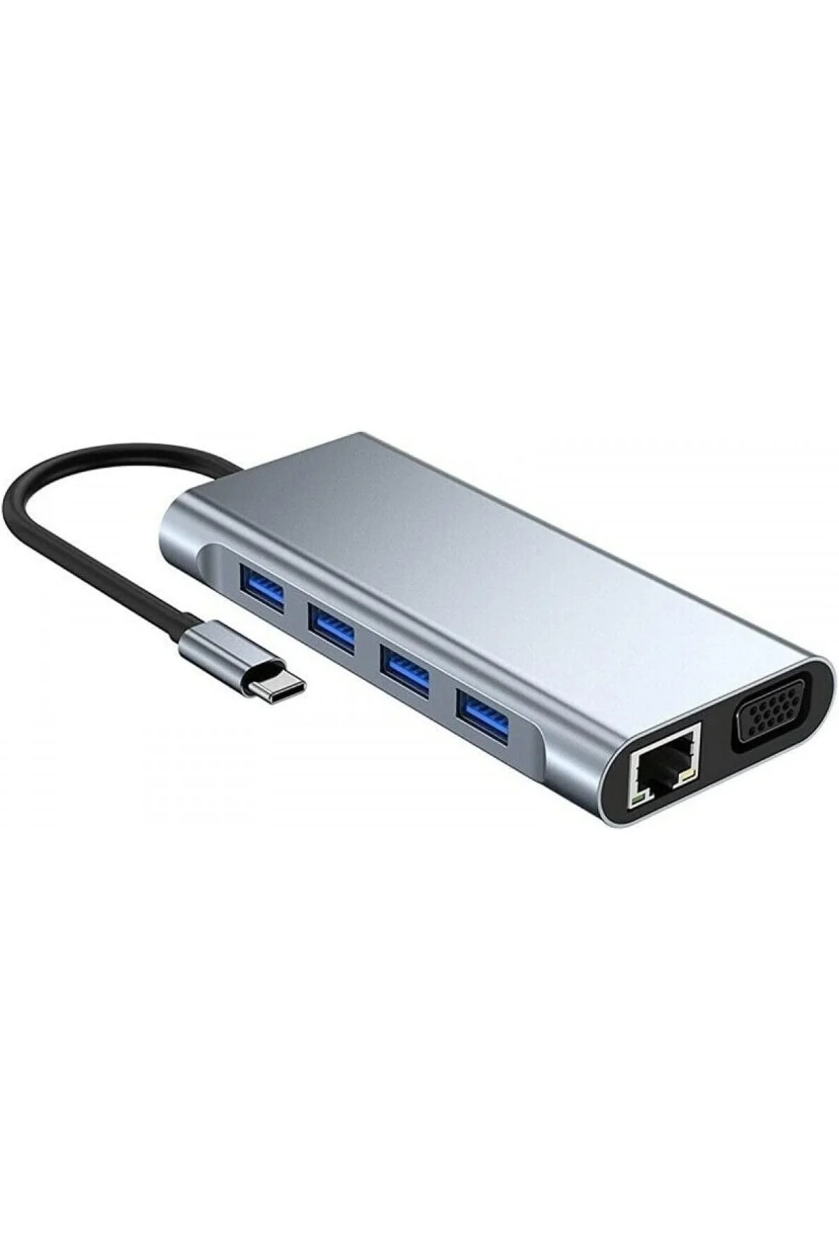 TYPE C Hub 11 in 1 USB C Docking Station 4K HDMI,VGA,Type C PD,USB3.0,RJ45 Ethernet,SD/TF AUX Macbo