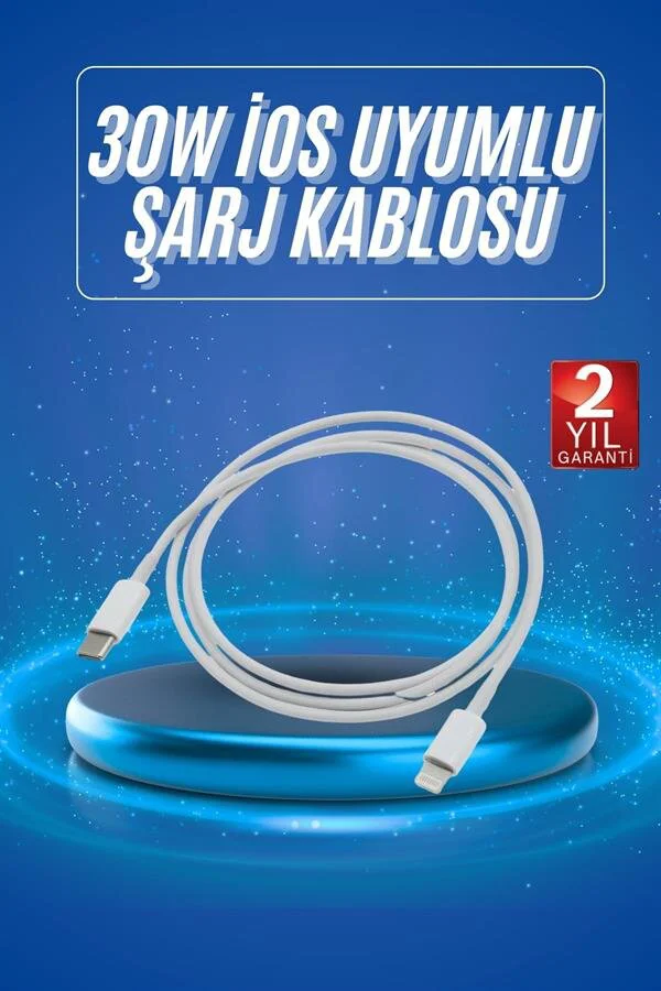 Type-C Lightning 30W Hızlı Şarj Adaptörü