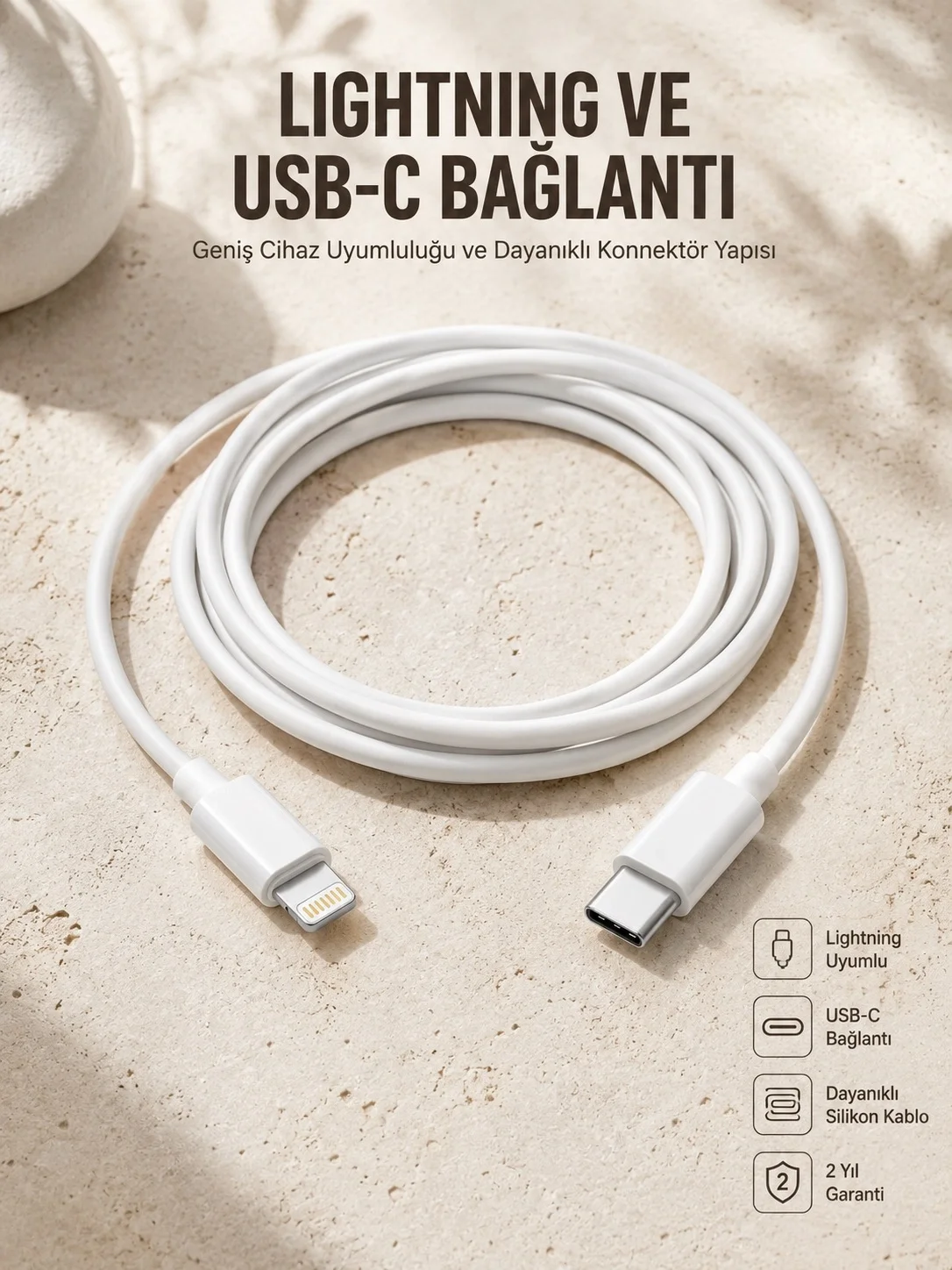 Type-C Ligtning 30W İOS Şarj Kablosu Hızlı Şarj Kablosu Fiyatı, Yorumları ve Özellikleri