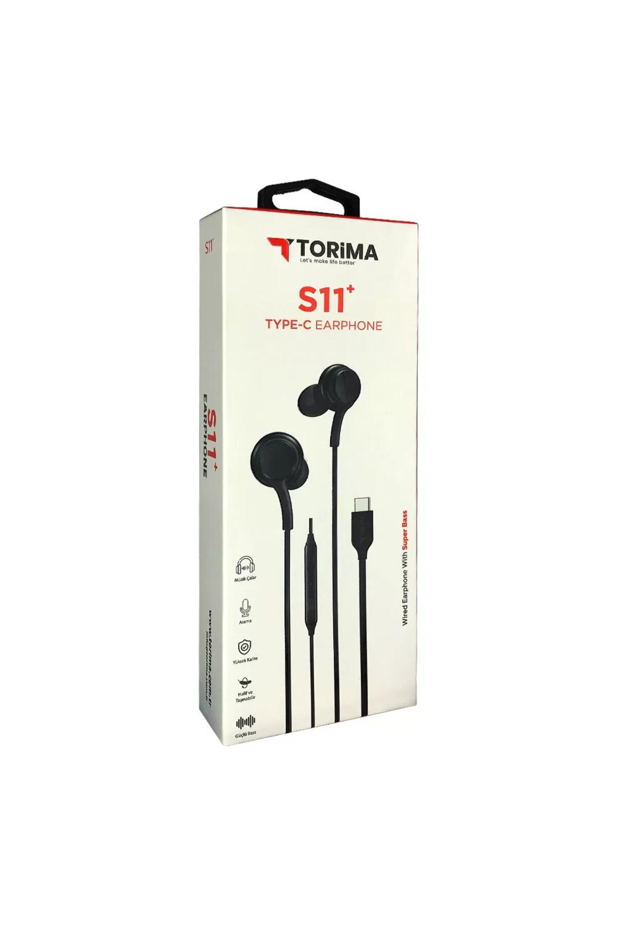 Torima Type C Mikrofonlu Silikonlu Kulakiçi Kulaklık S11