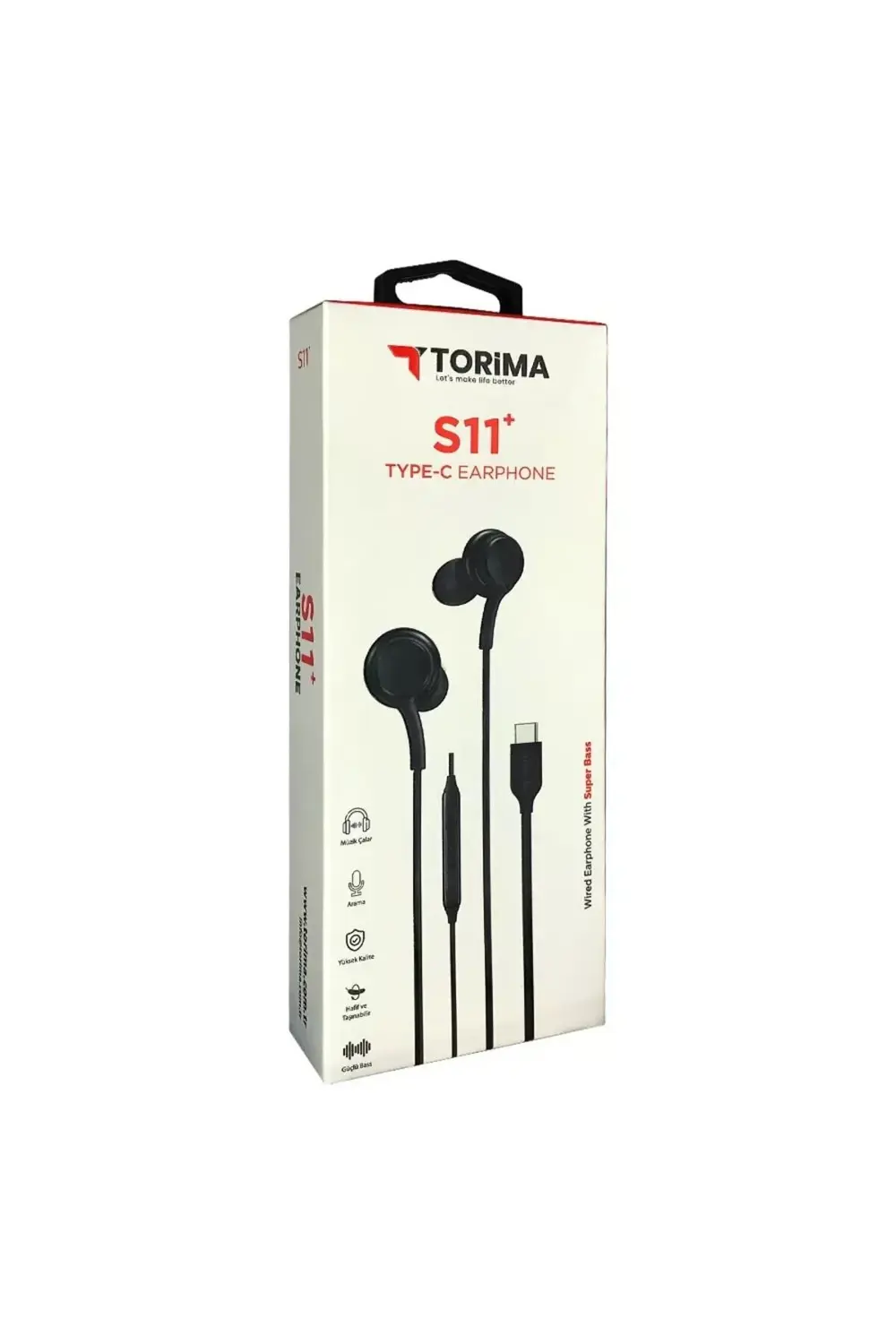 Type C Mikrofonlu Silikonlu Kulakiçi Kulaklık S11