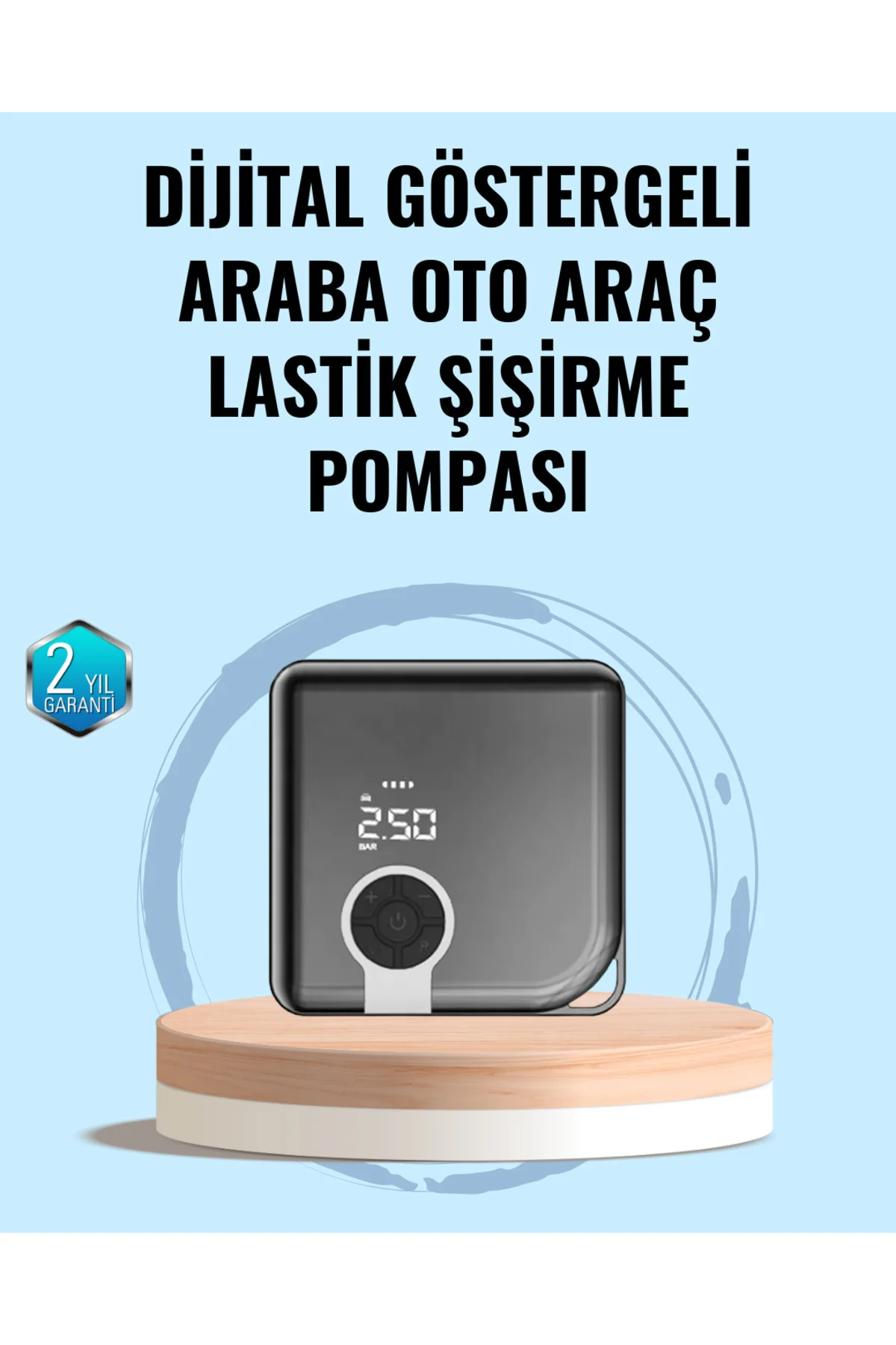 Type-C Şarj Girişli Taşınabilir Elektrikli Hava Pompası