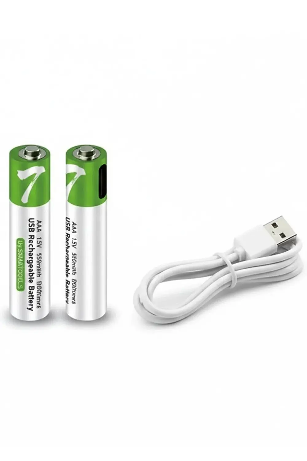 Type-c Şarjlı 800mwh 1.5v Şarj Edilebilir 2’li Aaa İnce Pil - Lit