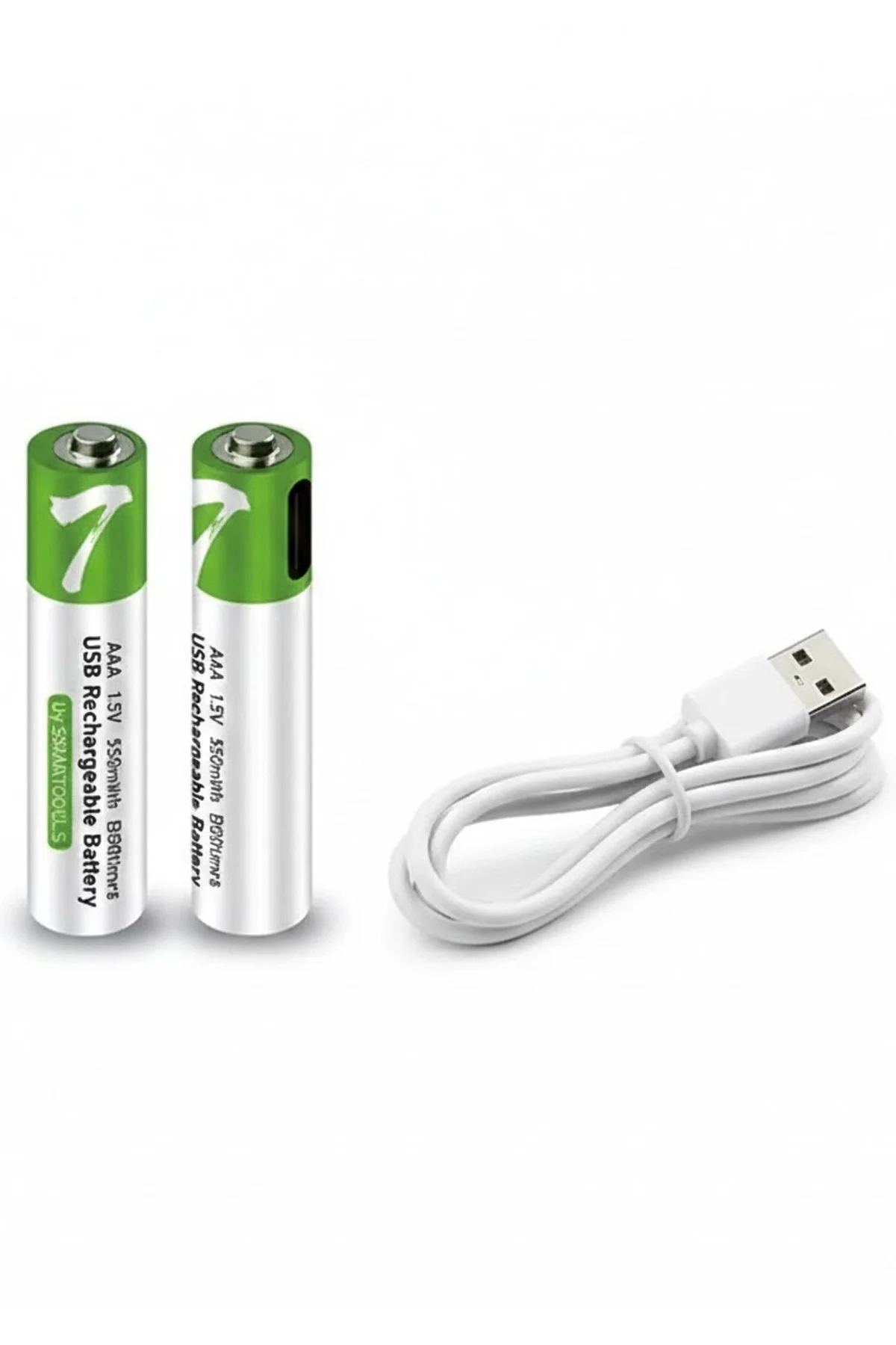 Type-c Şarjlı 800mwh 1.5v Şarj Edilebilir 2’li Aaa İnce Pil - Lit