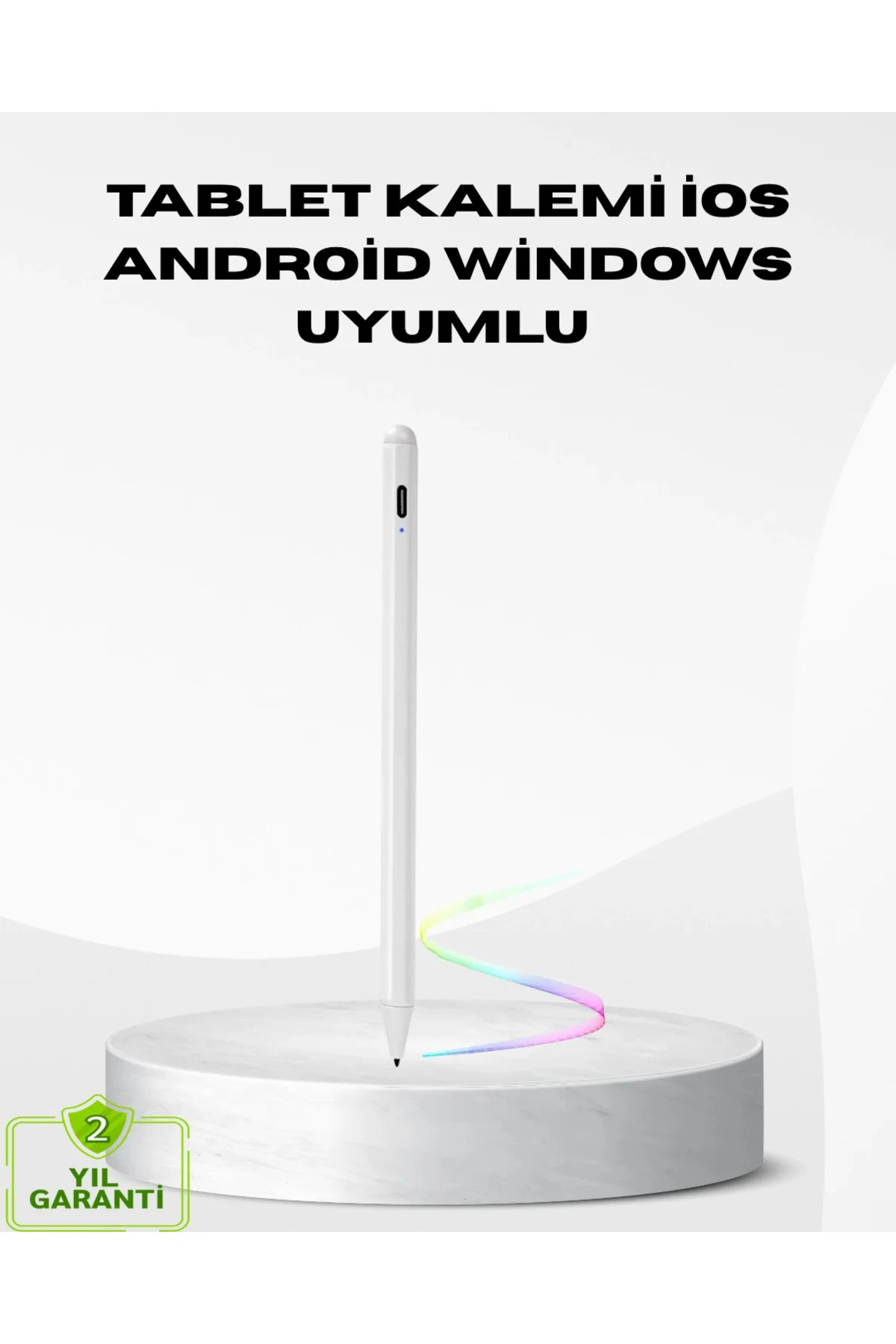 Type-C Şarjlı Dokunmatik Kalem – Ipad, Iphone Ve Android Uyumlu, 