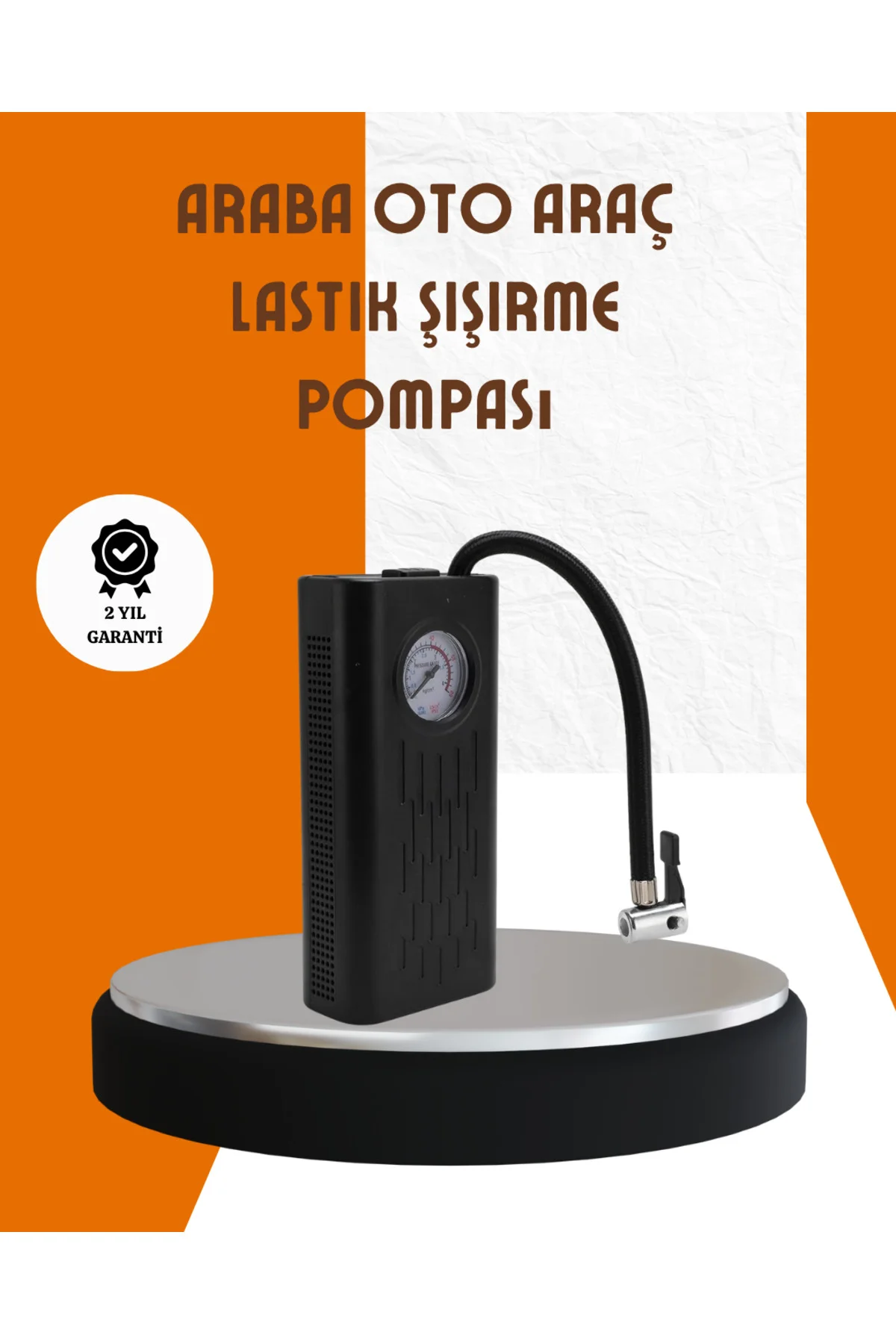 Type-C Şarjlı Güçlü Elektrikli Kompresör Motosiklet Oto Bisiklet 