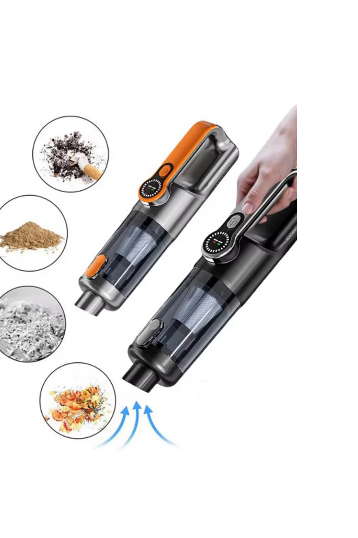 Type C Şarjlı Kablosuz El Süpürgesi Hafif ve Taşınabilir - Lisiny