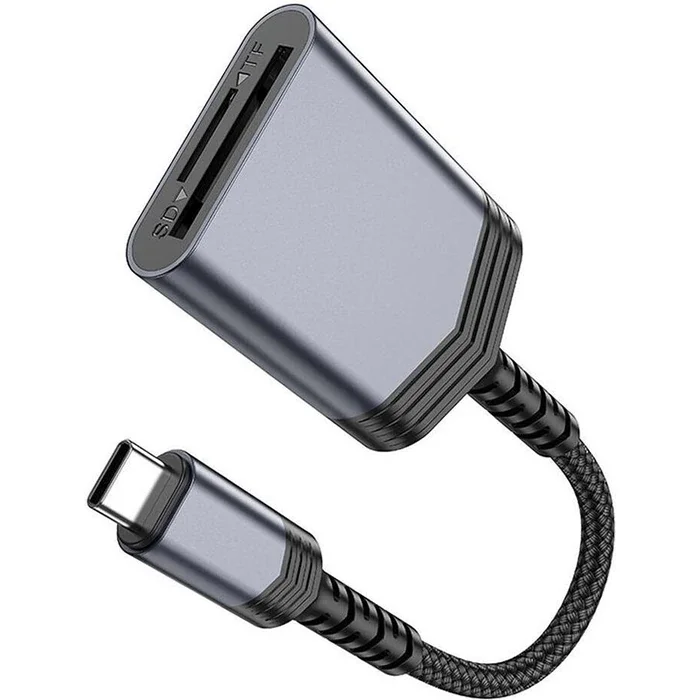 Type-C SD/TF Kart Okuyucu - 2 TB 2’li Aktarım 480 Mbps