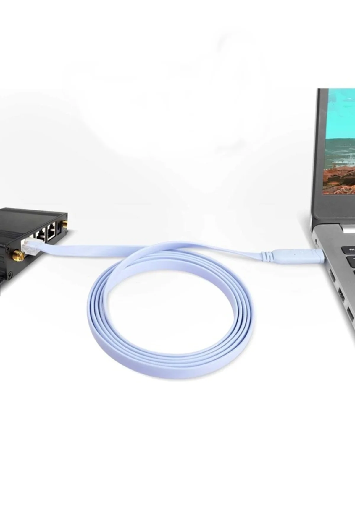 Type C to Cisco Router RJ45 Konsol Kablosu Type c to rj45 kablo 1 Type C to Cisco Router RJ45 Konsol Kablosu Type c to rj45 kablo 1