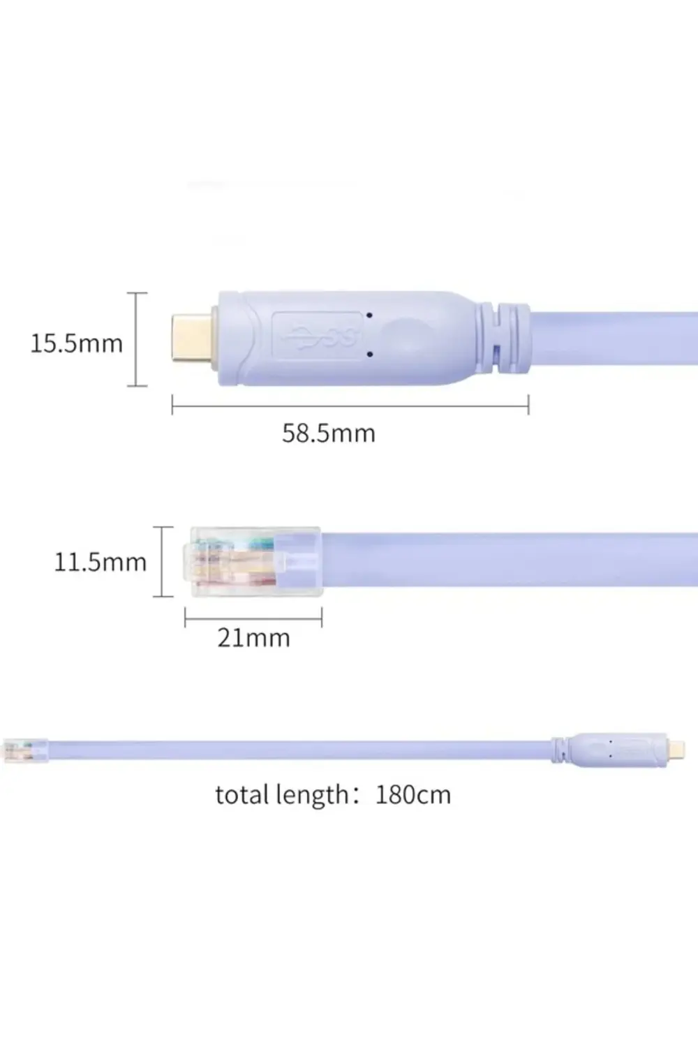 Type C to Cisco Router RJ45 Konsol Kablosu Type c to rj45 kablo 1