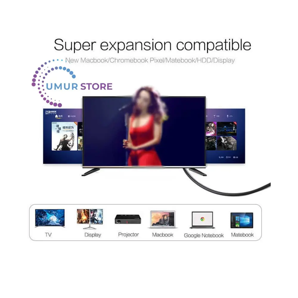 Type-C To HDMI 4K Kablo 1.8 MT- Hdcp Özelliği - 10 Gbps Görüntü A Type-C To HDMI 4K Kablo 1.8 MT- Hdcp Özelliği - 10 Gbps Görüntü A