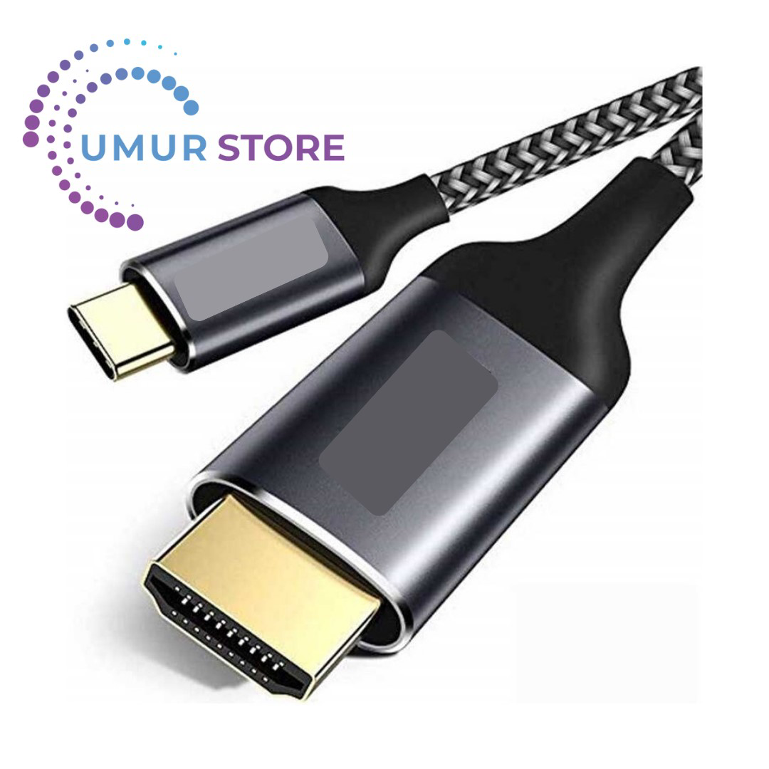 Type-C To HDMI Kablo 180 cm 4K 60Hz Görüntü Aktarım Kablosu Tak & Type-C To HDMI Kablo 180 cm 4K 60Hz Görüntü Aktarım Kablosu Tak &