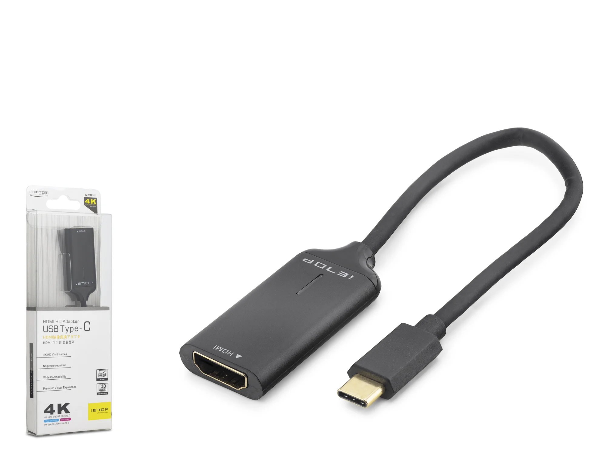 Type-c To Hdmı Görüntü Dönüştürücü 4K 30Hz 20 Cm Siyah HDX7898