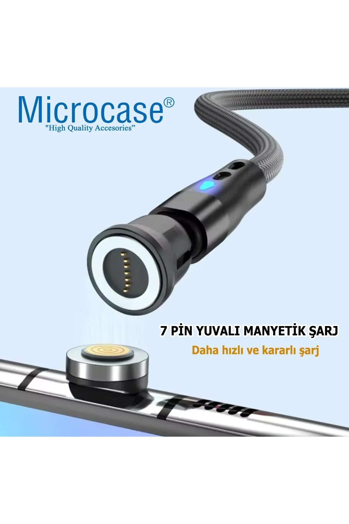 Type-c To Type-c Hızlı Şarj Kablo Led Işıklı 65w Örgü Kablo Al405