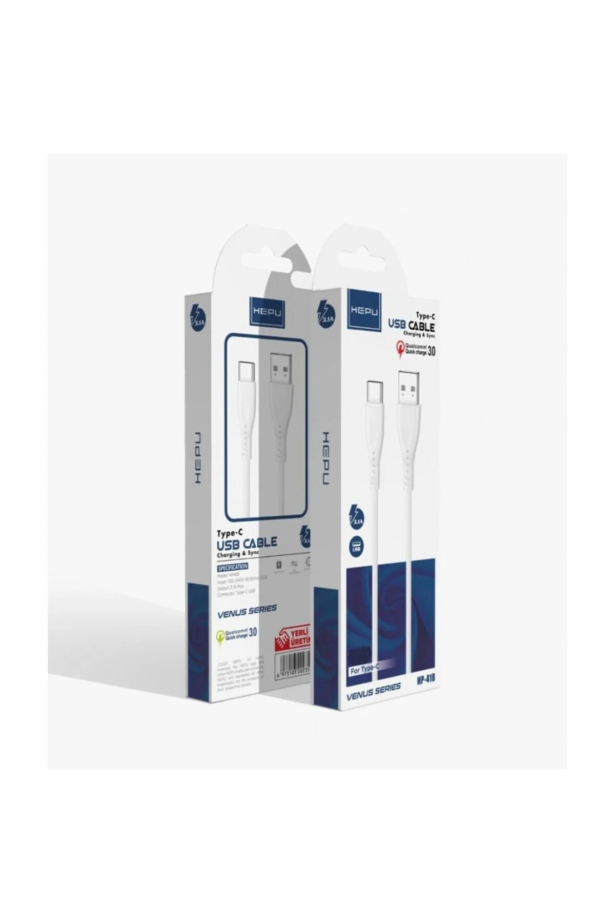 Type C To Usb 3.1a Qc 3.0 Powerbank Şarj Kablosu 3.1 Amper