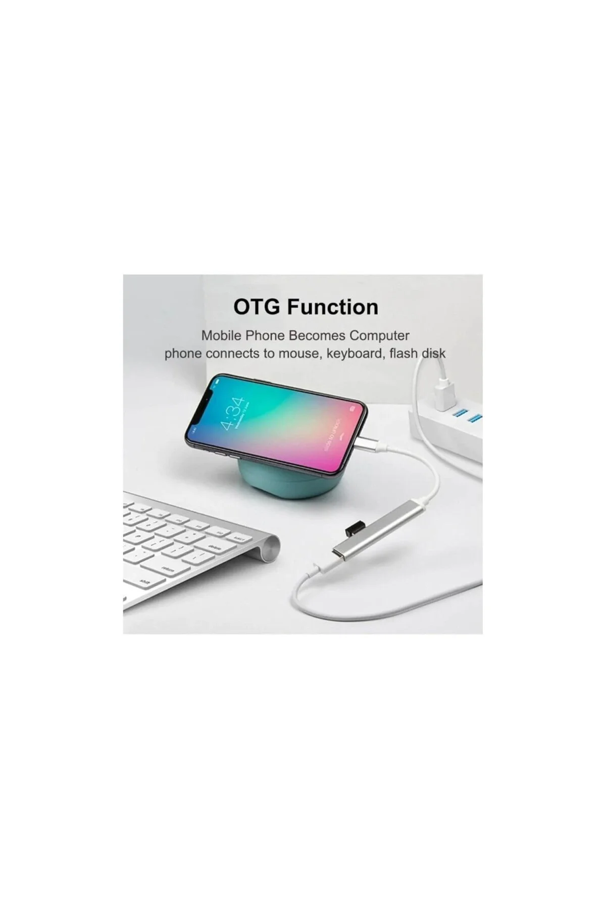 Type-c To Usb Hub 4 Port Çoklayıcı Macbook Ile İle Uyumlu Çoğaltıcı Type C To Usb