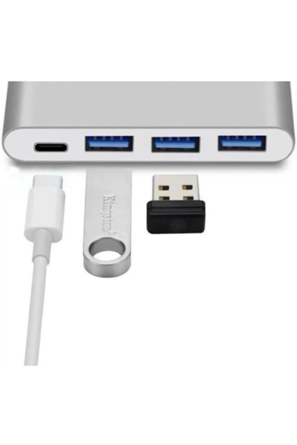 Type-c Usb 3.0 3 Port Çoğaltıcı Dönüştürücü Çevirici, Macbook, Type C USB Çoklayıcı