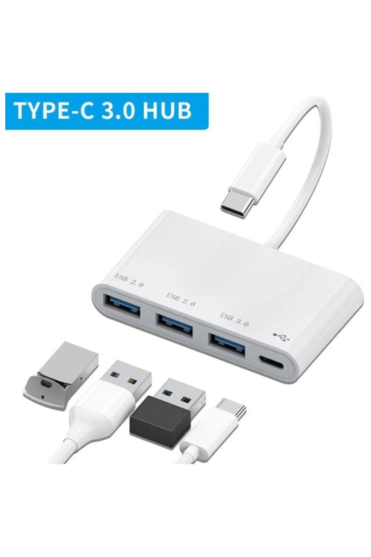 Type-c Usb 3.0 Çoklayıcı Hub Dönüştürücü Çevirici Macbook, Type C USB Çoklayıc