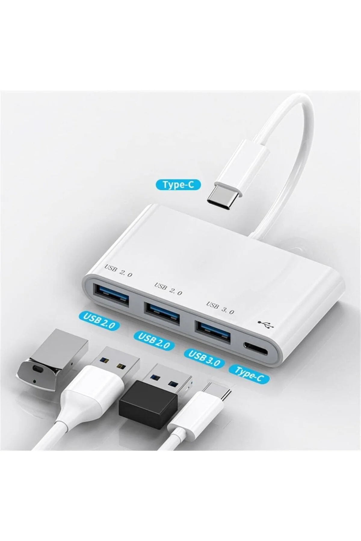 Type-c Usb 3.0 Çoklayıcı Hub Dönüştürücü Çevirici Macbook, Type C USB Çoklayıc